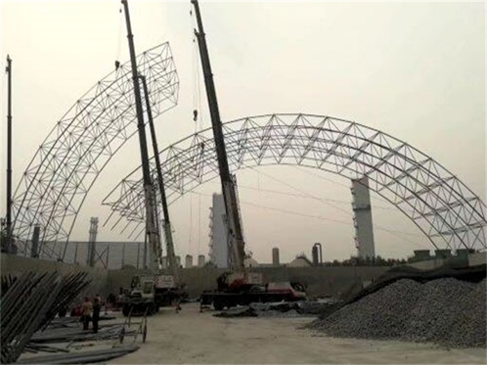 福建壶关商混站料仓网架
